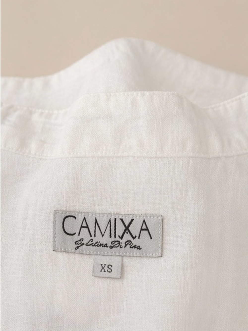 Like New Camixa Lina White Linen Button Down Shirt Size: XS - Picture 5 of 14